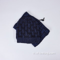 Écharpe en tricot en matière acrylique pour les femmes